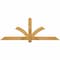 Ekena Millwork Redmond Rough Sawn Timber Gable Bracket, Western Red Cedar, 72"W x 27"H x 4"D x 4"F, 9/12 Pitch GBW072X27X0404RED00RWR - alternate 1